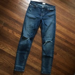 EUC HUDSON DISTRESSED SKINNY JEAN Sz 29
